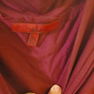 RED BX5 3/4 SLEEVE TOP